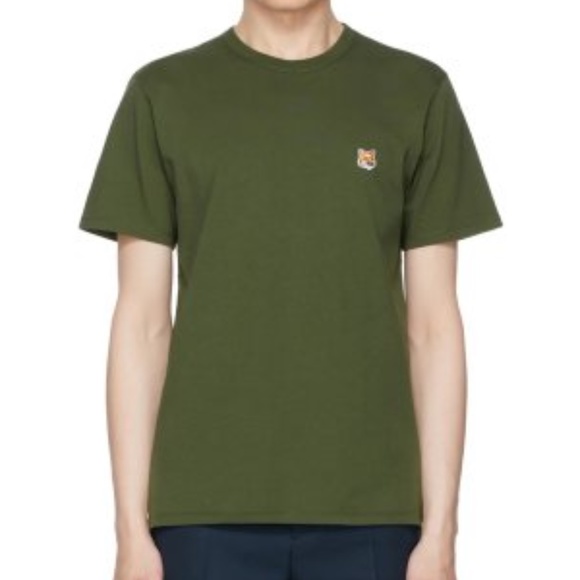 MAISON KITSUNE FOX HEAD PATCH CLASSIC JERSEY T-SHIRT - Picture 1 of 6